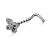 Butterfly Shaped S316L Curved Nose Stud SSNSKB-322